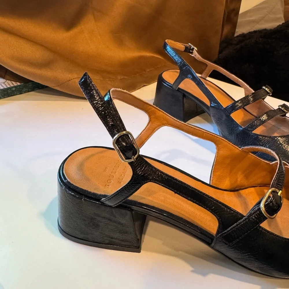 Sezane Paula Babies- Patent Black - Picture 6 of 9